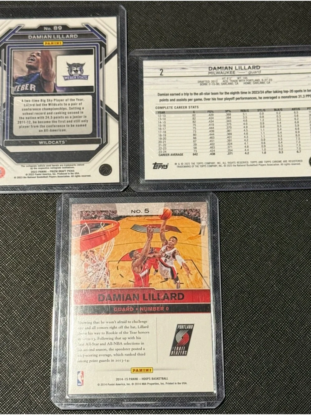 Damian Lillard Basketball Card Lot 19 - Picture 6 of 10